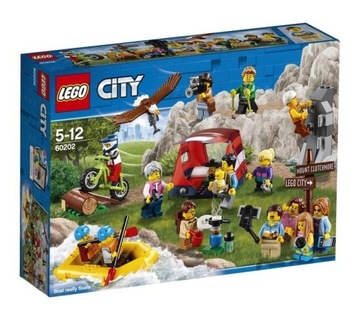 LEGO City 60202 Удивительные приключения в горах, палатка, велосипед с орлом