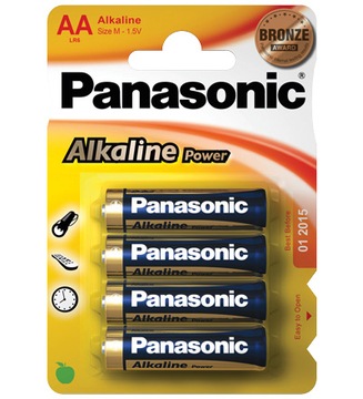 BATERIE LR06 PANASONIC AA ALKALICZNE 4 SZT.