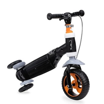 Трехколесный самокат, беговел, самокат со светодиодной подсветкой 2в1 MoMi для детей