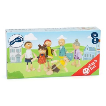 Семья деревянных кукол Small Foot 3+.