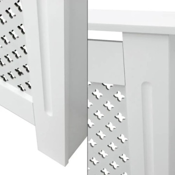 Крышка радиатора с узором в виде белых сот,