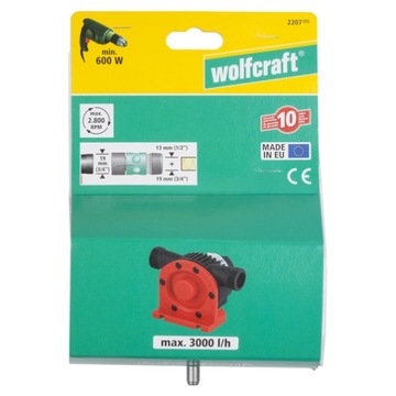 pompa do wody Wolfcraft pompa na wiertarkę WF2207000 pompa do brudnej wody