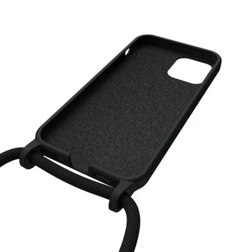 Силиконовый чехол ArtWizz HangOn для iPhone 13 Pro с черным ремешком