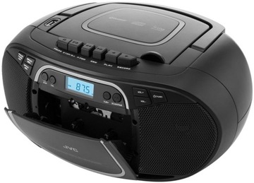 Boombox JVC Radioodtwarzacz CD USB Wyświetlacz LCD MP3 Radio black RC-E451B