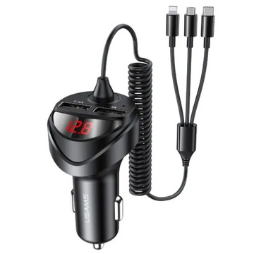 USAMS лад. один. Кабели 2xUSB+ 3в1 C22 (lightning+mi