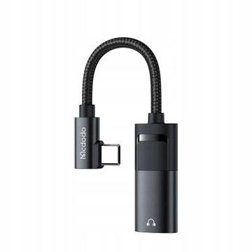 Аудиоадаптер USB-C — AUX Mini Jack 3,5 мм ЦАП + USB-C PD 60 Вт