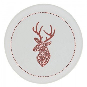 Talerz ceramiczny Clayre & Eef DEER