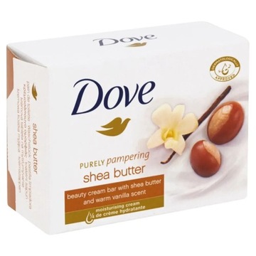Mydło DOVE w kostce kremowe nawilżające Masło Shea Wanilia 90g Pampering
