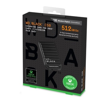 Карта расширения WD Black C50 для Xbox 512 ГБ WDBMPH5120ANC-WCSN