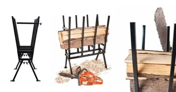 Металлическая эстакада для распила дерева, эстакада-козла, выдвижная подставка.