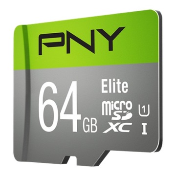 Карта памяти MicroSDXC Elite 64 ГБ P-SDUX64U185GW