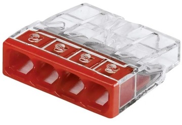 БЫСТРОСОЕДИНИТЕЛЬ WAGO ДЛЯ ПРОВОДА 0,5-2,5 мм 1 шт.