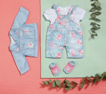 Роскошный джинсовый костюм ZAPF Baby Annabell
