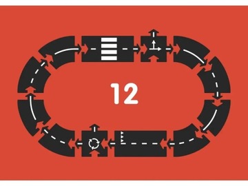 Автомобильная дорожка Ringroad 12 шт. WayToPlay