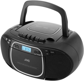 Boombox JVC Radioodtwarzacz CD USB Wyświetlacz LCD MP3 Radio black RC-E451B