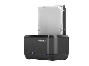 Док-станция Natec Kangaroo Dual HDD, черная