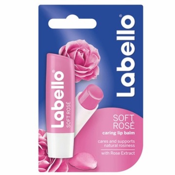 Labello Soft Rose 24h Moisture Lip Balm 4,8 г для женщин Бальзам для губ