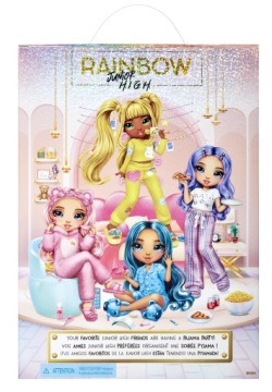 RAINBOW HI JUNIOR DOLL В ПИЖАМЕ SKYLER BRADSHAW Пижама PJ Party Pyjamas