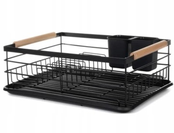 СУШИЛКА ДЛЯ ПОСУДЫ И СТОЛОВЫХ ПРИБОРОВ, ЧЕРНАЯ
