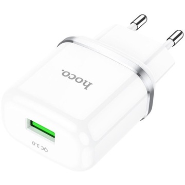 HOCO USB A QC3.0 3A 18W N3 зарядное устройство белое