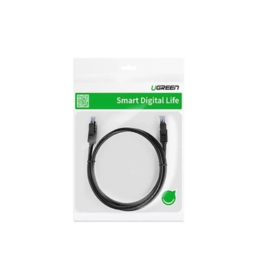 Плоский кабель Ugreen LAN Ethernet Кат. 6 8м черный (NW102)