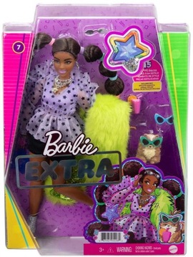 Barbie Extra Moda Lalka i Zwierzątko GXF10