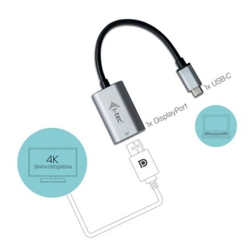 АДАПТЕР I-TEC DISPLAYPORT DP-USB-C MAC 4K 60 Гц