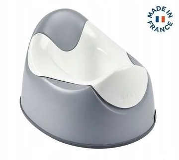 Горшок со съемной вставкой, нескользящий чехол Light Mist 8 м+, Beaba