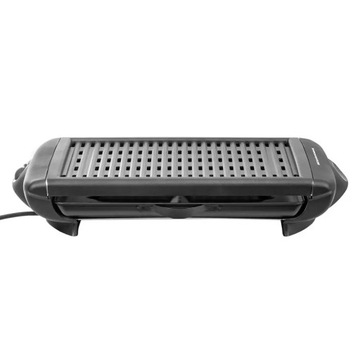 Бездымный электрогриль для кухни на террасе.Компактный настольный садовый гриль.
