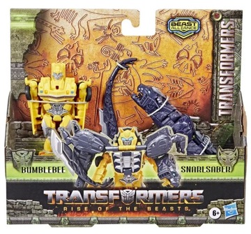 Transformers Rise of The Beasts Alliance 2w1 Bumblebee Snarlsaber F4617