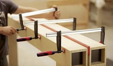 F45 Струбцина винтовая чугунная столярная 600/120мм TPN BESSEY TPN60S12BE-2K 2шт.