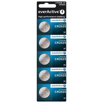 Bateria litowa Everactive 3V CR2025 5 szt.