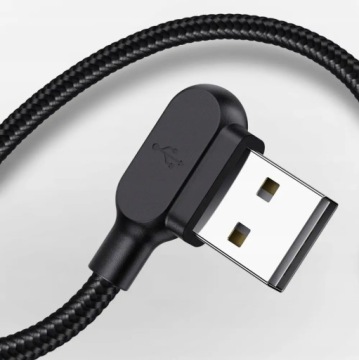 Mcdodo CA-4671 LED угловой кабель USB-Lightning, 1,2 м (черный)