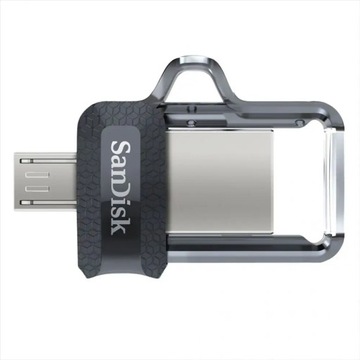 Флэш-накопитель SanDisk SDDD3-256G-G46 (256 ГБ; microUSB, USB 3.0; серый)