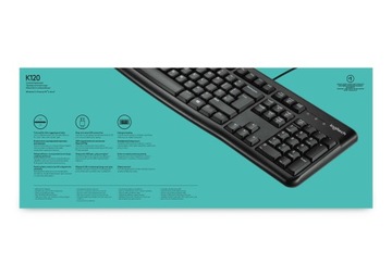 Мембранная клавиатура Logitech K120, черная