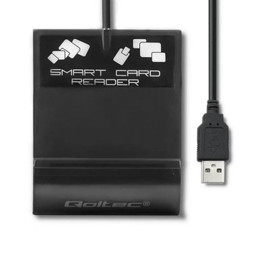 Устройство считывания чип-карт Qoltec Smart ID SCR-0636 USB Type C