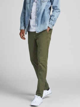 JACK&JONES KHAKI SPODNIE TYPU CHINOSY (29)