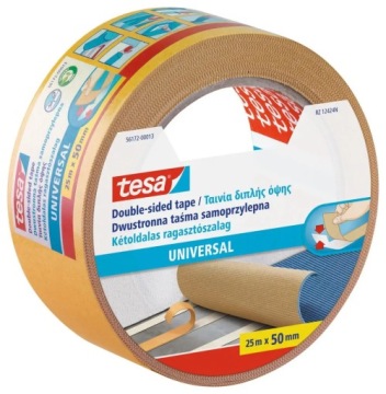 ПРОЧНАЯ КОВРОВАЯ ЛЕНТА TESA SANDARD 25 М X 50 ММ