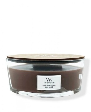 Ароматическая свеча WoodWick Stone Washed Suede