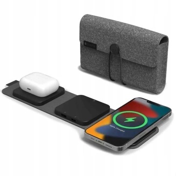 Дорожное зарядное устройство для нескольких устройств Mophie 3in1 MagSafe Snap+