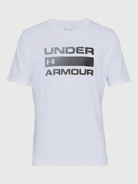 Koszulka męska Under Armour Team Issue Wordmark SS biała 1329582 100 - L