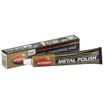 ПОЛИРОВАЛЬНАЯ ПАСТА AUTOSOL METAL POLISH CHROME ALU 75 мл + ПАД