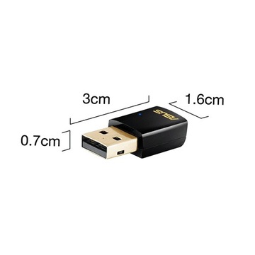 Сетевой USB-адаптер ASUS USB-AC51 AC600 DualBand W