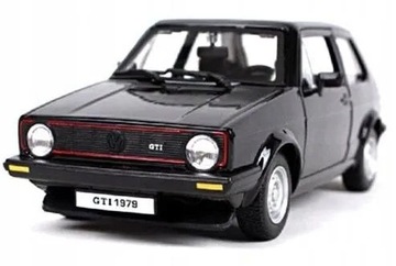 BBURAGO 1:24 VOLKSWAGEN GOLF MK1 GTI ЧЕРНАЯ МЕТАЛЛИЧЕСКАЯ МОДЕЛЬ