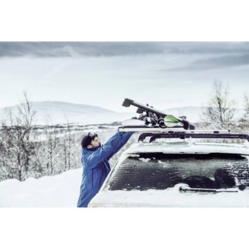 Держатель SnowPack для лыж и сноубордов алюминий, серебро, 2 шт, шт.