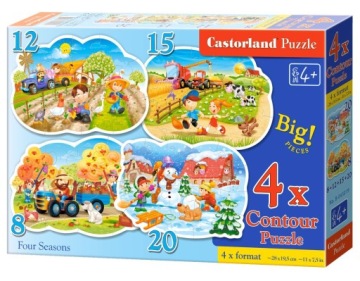 CASTORLAND Puzzle 4in1 Пазл Four Seasons - Four Seasons 4+