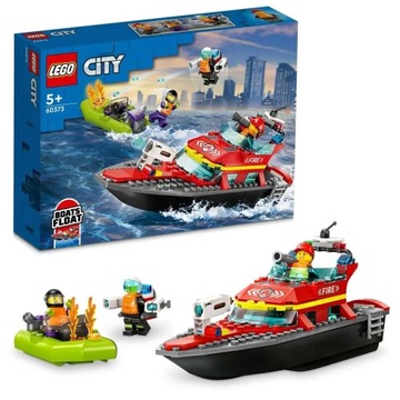 LEGO CITY МОТОРНАЯ ЛОДКА ПОЖАРНАЯ ЛОДКА 60373 НАБОР «ПОЖАРНАЯ БРИТАНИЯ»