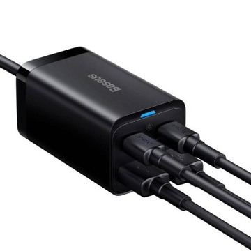 Зарядное устройство Baseus GaN3 Pro 2xUSB C 2xUSB 65 Вт PD QC4.0 AFC PPS Кабель C–C