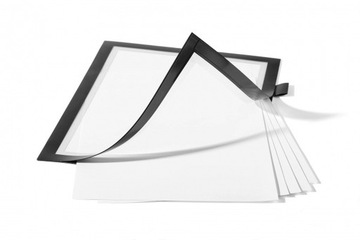 RAMKA SAMOPRZYLEPNA MAGNETYCZNA PLAKATOWA INFORMACYJNA A4 CZARNA Durable