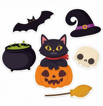 DEKORACJA OKOLICZNOŚCIOWA HALLOWEEN - ZESTAW - LearnHow